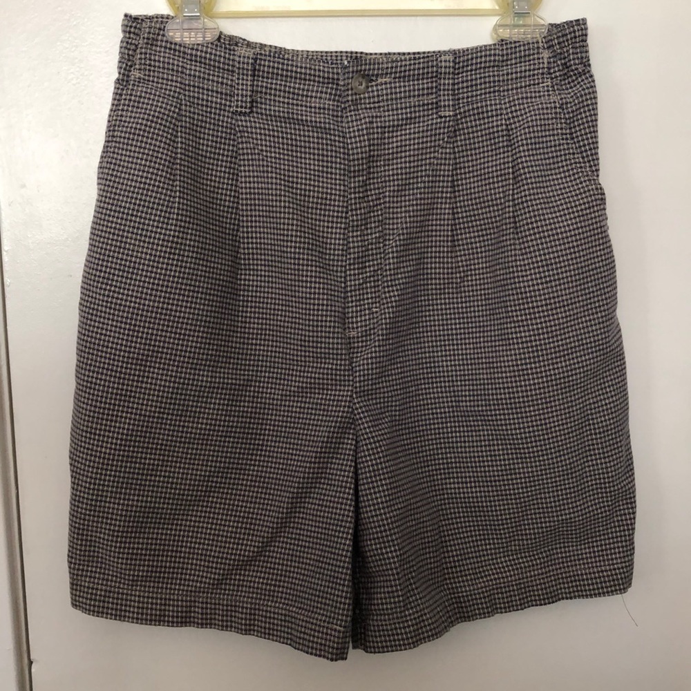 Checker grunge shorts unisex